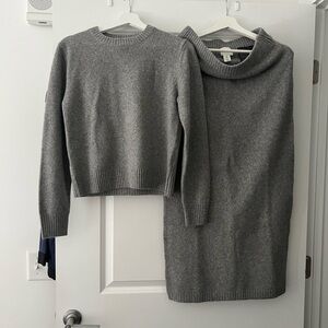 Gray Women's Sweater Set